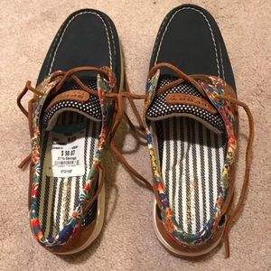 Sperry Top Sider - Navy/Floral Print